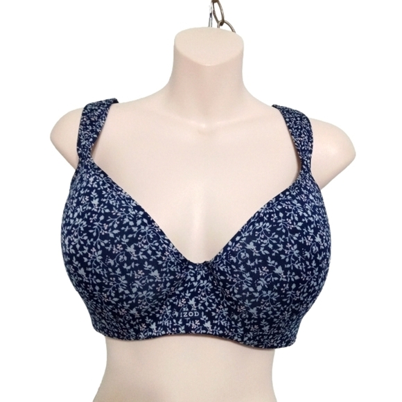✨Bogo FREE✨ Izod Blue Underwire Bra 40D - Picture 1 of 5